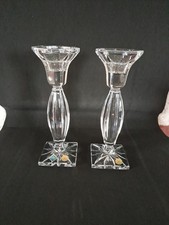 Paire De Bougeoirs Cristal De Bohème 