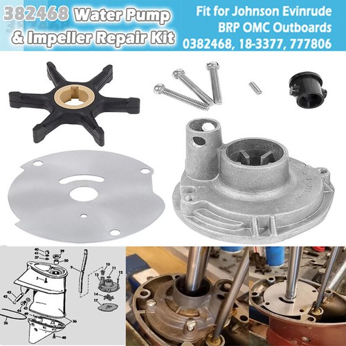 Water pump impeller kit - impeller,