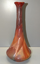 -VASE GRES torsadé A COULURES