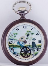 Antique Poche Watch-Automaton