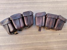 2 cartouchières cuir allemandes WW1 bien datées, Stuttgart , IR 125 Wurtemberg