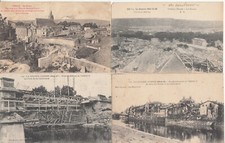 Lot of 4 old postcards old