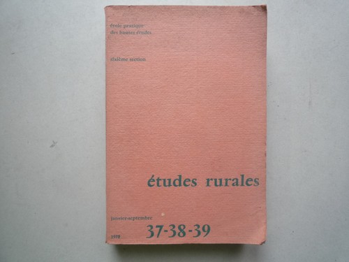 1970 etudes rurales - rurales, terroirs