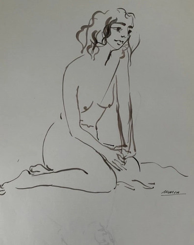 Très beau dessin - très, nu