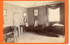 Allemagne, Intérieur de maison ancienne, chambre à identifier Vintage print, Car