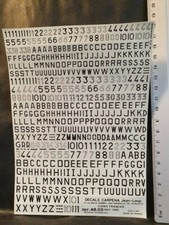 DECALS 1/48 LETTRES / CHIFFRES CODES FRANÇAIS 1965-1988 - CARPENA  4803