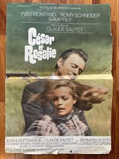 César et rosalie Montand Romy Schneider Poster Affiche  Original Cinéma 1972