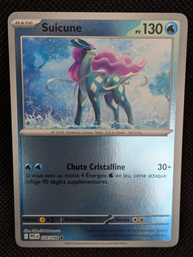 Carte pokemon suicune reverse - pokemon,