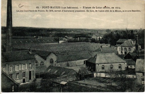 Cpa pont maugis - cpa, filature
