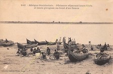 CPA SéNéGAL pêcheurs et pirogues Edit FORTIER n345