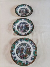 Lot 3 assiettes japonisante