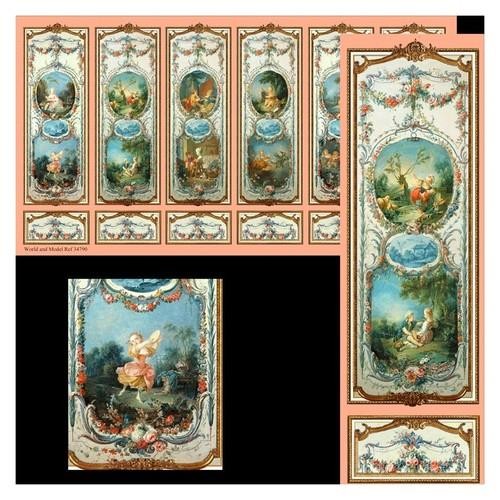 Maison poupées mural - maison,
