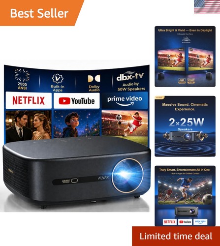 Smart projector 2500 ansi - 4k,