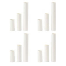  24 PCS Kraft Papier Tubes Blanc Carton Tubes pour DIY Art Dessins Affiches