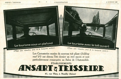 Publicité ancienne automobile