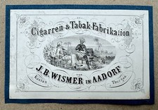 SUISSE vers 1850 : Cigarren -