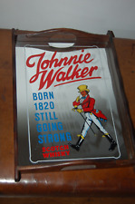 ANCIEN PLATEAU DE SERVICE ,  MIROIR, BISTROT ,  BAR JOHNNIE WALKER