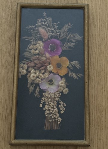 Cadre fleurs séchées vintage - cadre,