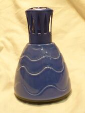 LAMPE BERGER CERAMIQUE BLEU DECOR VAGUE