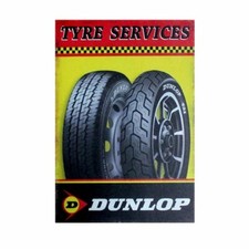 PLAQUE HUILE   ÉTAIN  DUNLOP