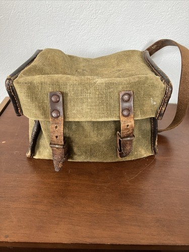 Sacoche militaire ancienne - ancienne,