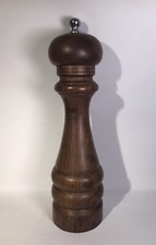 Moulin à poivre de table Borel en bois, grand format, bon état