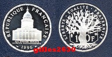 RARE FDC : 100 francs PANTHEON argent 1996 neuve de coffret BE