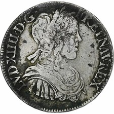France, Louis XIV, 1/2 Écu à
