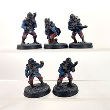 x5 Death Korps of Krieg Engineers Squad & Mole launcher Résine - finecast Wa
