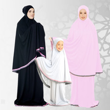 Mukena Abaya Brodée Musulmane