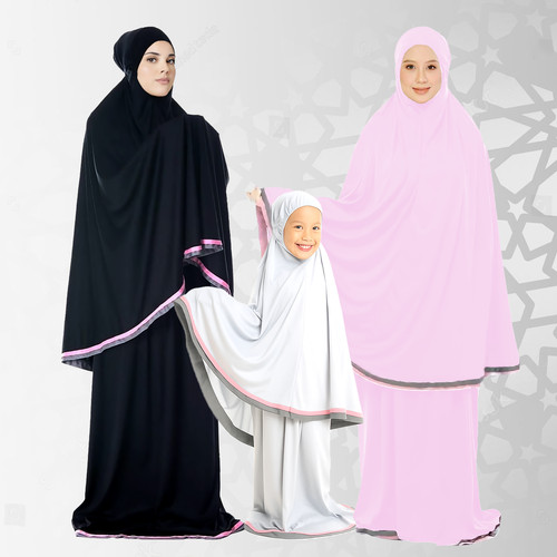 Mukena abaya brodée - abaya,