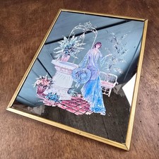 Miroir sérigraphié vintage