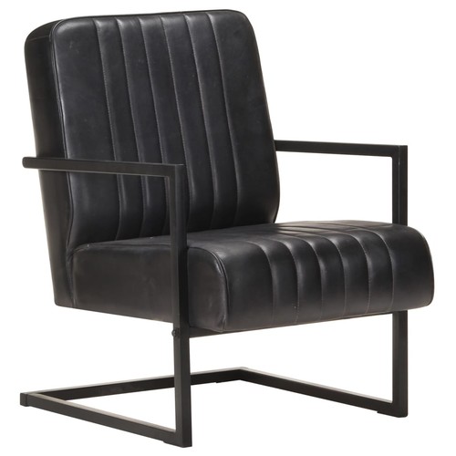 Fauteuil cantilever gris - fauteuil, cuir