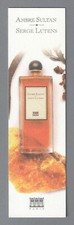 Carte Publicitaire - advertising card  - Ambre Sultan de Serge Lutens
