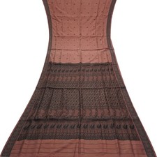 Sari Traditionnel Vintage Puce