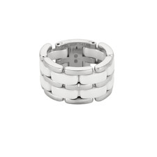Chanel- Ultra - Grand modèle - Bague en or blanc et céramique
