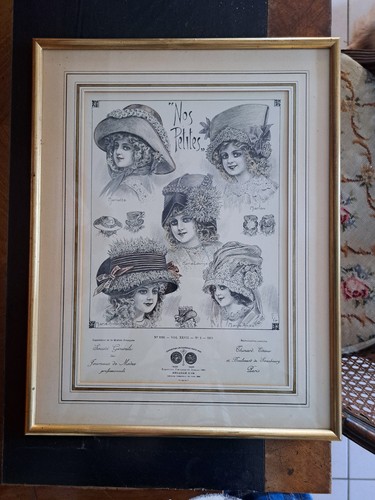 Lithographie 1911 journaux - lithographie, de