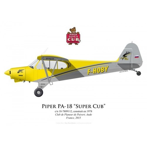 Print piper super cub - print,