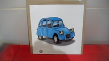 DESSIN   2CV  BLEU 20X20    le