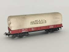 MÄRKLIN HO WAGON PLAT BÂCHÉ