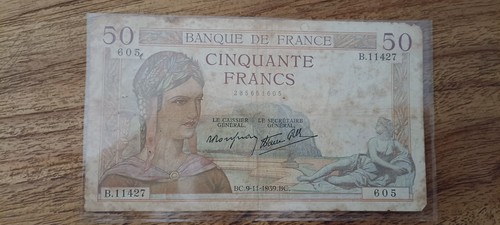 Billet cérès francs parc - 50,