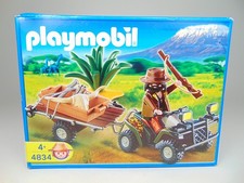 playmobil set 4834 braconniers avec quad safari afrique   vintage 2008