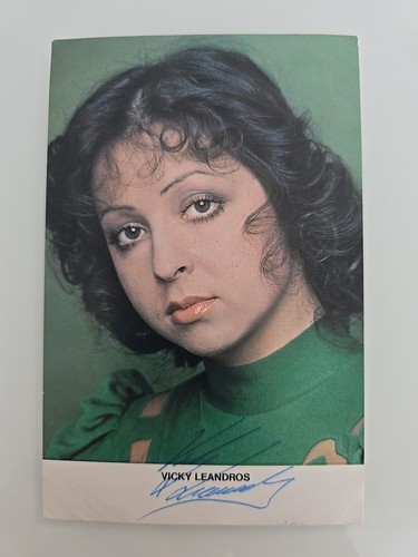 Vicky leandros autographe - vicky,