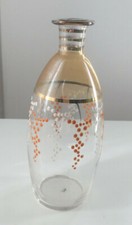 Joli flacon ancien décor émaillé