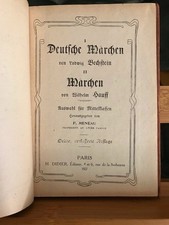 Ludwig Bechstein / Wilhelm Hauff Märchenbuch Märchen éditions H. Didier 1927