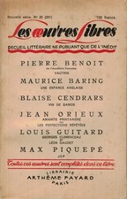 OEUVRES LIBRES - CENDRARS 