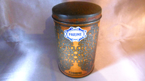 Ancienne boite ronde métal - boite,