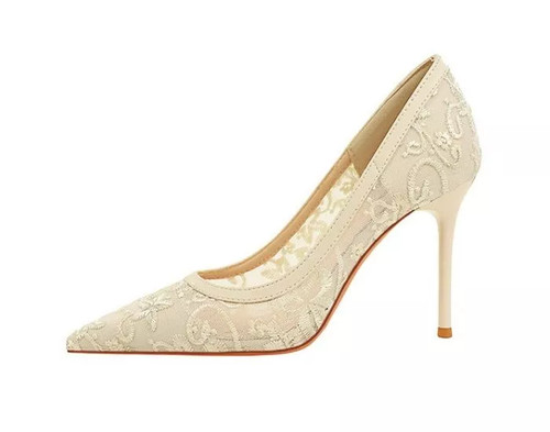 éscarpins femme beige - beige, chair