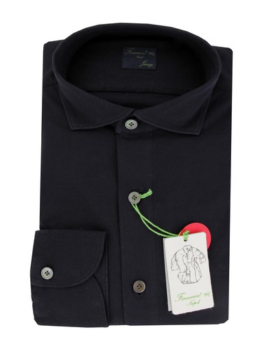 Chemise coton unie bleu - unie,