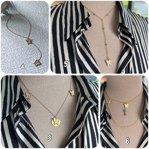 Collier fin pendentif